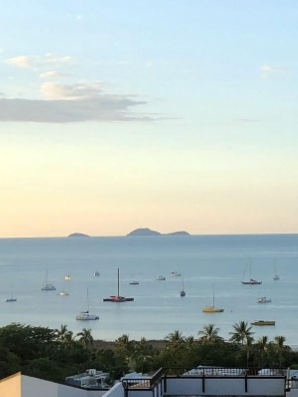 Airlie Beach's Pio<em></em>neer Bay looks like a painting viewed from Toscana Village Resort.